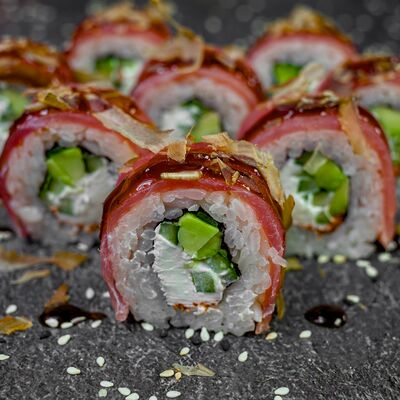 Ролл Банзай в Restobar Первый & Ресторан доставки Личный повар по цене 549 ₽