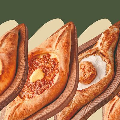 Сет хачапури лодочек в Хачапури Выпечка и Вино по цене 1590 ₽