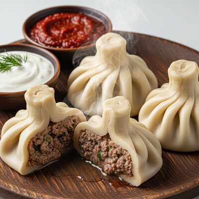 Хинкали баранина-говядина в Уют и вкус по цене 490 ₽