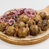 Картофель бейби на углях в Хачапуридзе