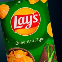 Чипсы Lay's зелёный лук в Ракокрабия