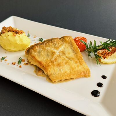 Запеченный судак с жюльеном в Трюфель по цене 930 ₽