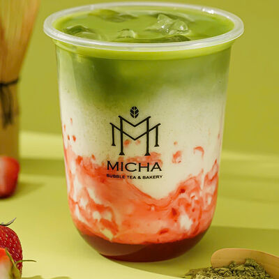 Strawberry Matcha Latte в Micha Bubble Tea & Bakery по цене 460 ₽