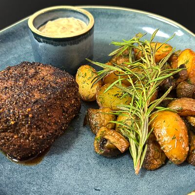 Пеппер-стейк (прожарка только medium rare) в Байский по цене 1320 ₽