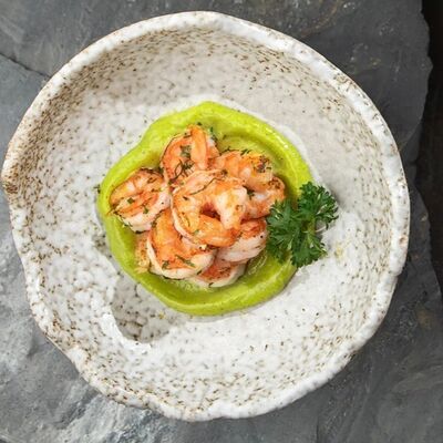 Креветки с соусом манго-лайм в Мясоlove по цене 790 ₽