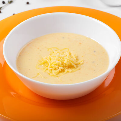 Сырный суп в Блин и Мясо по цене 290 ₽