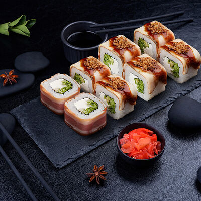 Запечённый ролл Кранчини в Суши даром по цене 419 ₽