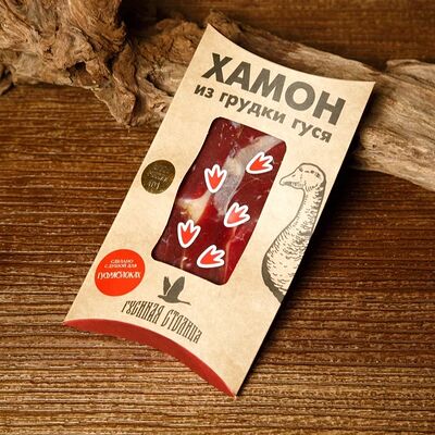 Хамон из грудки гуся в Гусь в яблоках по цене 690 ₽