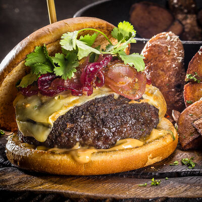 Большой бургер из ягненка в Ваще Огонь по цене 490