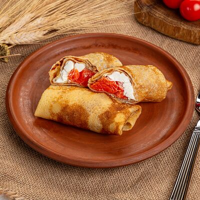 Блины с красной рыбкой в Русская кухня по цене 560 ₽