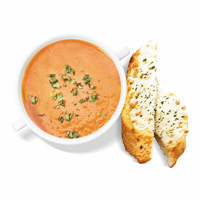 Крем-суп Томатный с чесночной гренкой в Алло! Пицца по цене 295