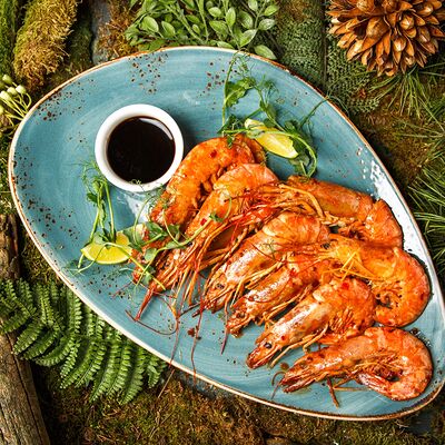 Лангустины в остром соусев 8 seconds pub по цене 1550 ₽