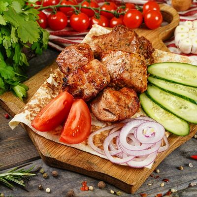 Шашлык из cвинoй шейки в Долма по цене 550 ₽