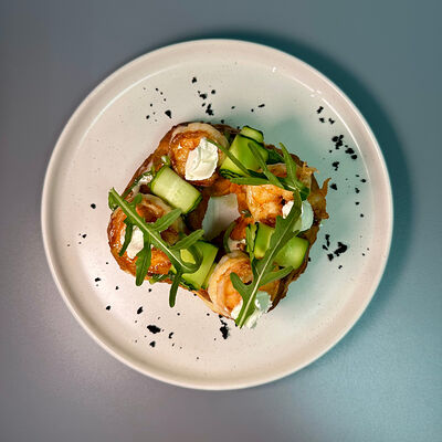 Заварное кольцо с креветкой в Парнас по цене 460 ₽