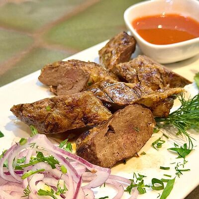 Говяжья печень на мангале в Чайхана Кишлак по цене 589 ₽