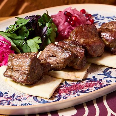 Шашлык из свинины стандартный в NANA Pirveli по цене 840 ₽