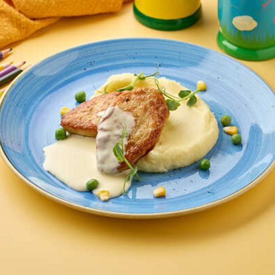 Биточки из курицы с сырным соусом в Plov Project по цене 370 ₽