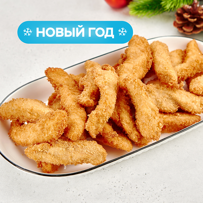 Домашние стрипсы из куриного филе на четверых в Bazar по цене 669 ₽