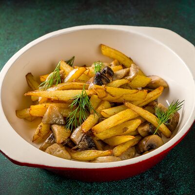 Жареный картофель с грибами в Дюшес по цене 440