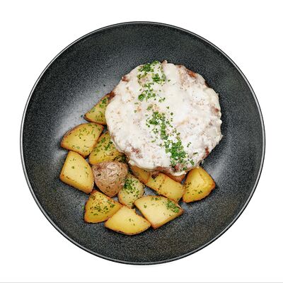 Бифштекс с жареным картофелемв Мистер лим по цене 410 ₽