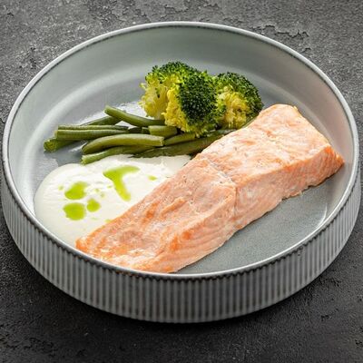 Стейк из лосося на пару в Вода & Еда по цене 1575 ₽