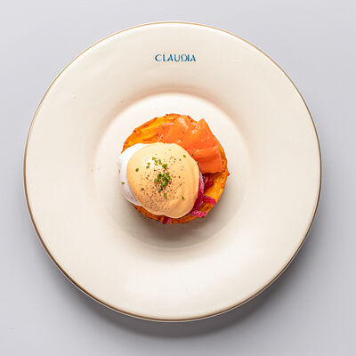 Драники, форель в Claudia по цене 770 ₽