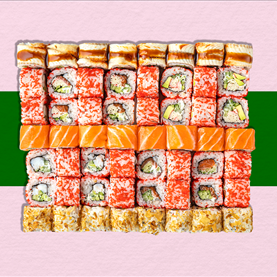 Сет Xxl (56 шт) в Rolls & Bowls по цене 2990 ₽