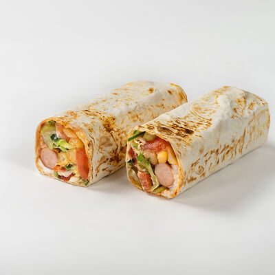 С колбасками мини в #ЛАВАШ по цене 350 ₽