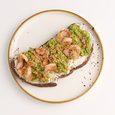 Брускетта с креветками в Кофе Крафт по цене 640 ₽