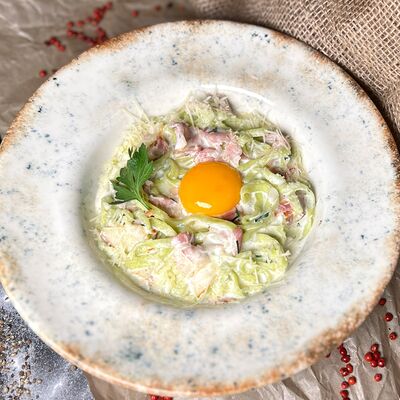 Тальятелле карбонара в Капитал Grill & Beer по цене 828 ₽