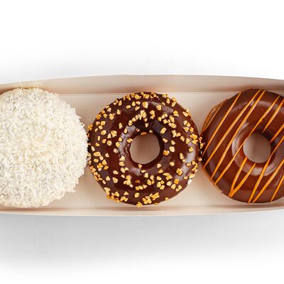 Набор из 3 пончиков №6 в Ronis Donuts по цене 806 ₽