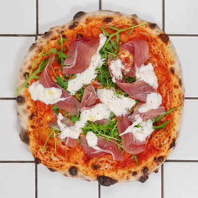 Парма & Страчателла 29 см в Padre pizzeria bar по цене 1030 ₽