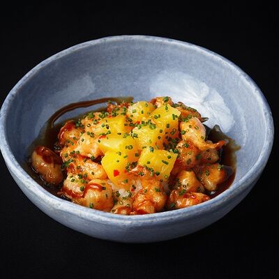 Rice-Bowl с ананасом, кимчи и креветками в Кабуки по цене 560