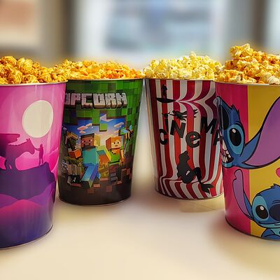 Попкорн сладкий в жестяном ведре в Кинотеатр Люксор по цене 1050 ₽