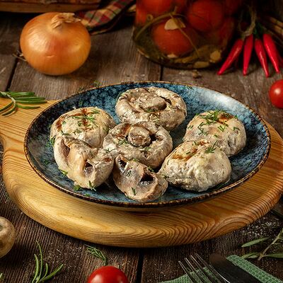 Шампиньоны гриль по-восточному в Мандариновый гусь по цене 261 ₽