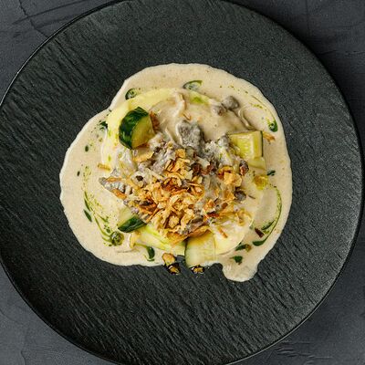 Бефстроганов с картофельным пюре в Brooklyn Bowl по цене 749 ₽