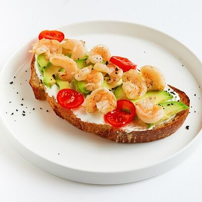 Брускетта с креветкамив De Paris БИСТРО по цене 1020 ₽