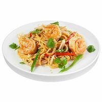 Лапша с креветками карри в Тануки