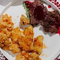 Медальоны с хрустящими овощамив Бобы