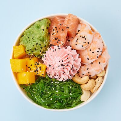 Поке Лосось-креветка L в Poke Moon по цене 970 ₽