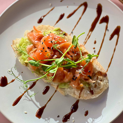 Брускетта с лососем в Myloverberry по цене 17 р.