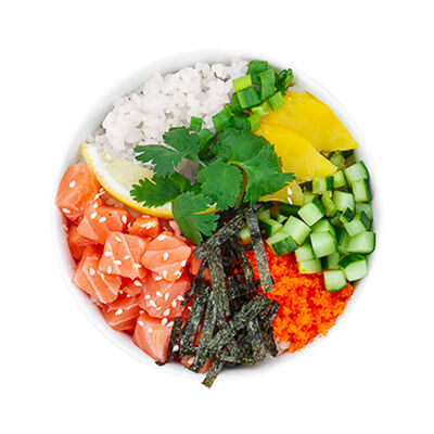 Поке с лососем с гавайским соусом в СушиWok по цене 350