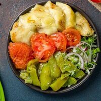 Овощи на мангале в Кухня Кавказа