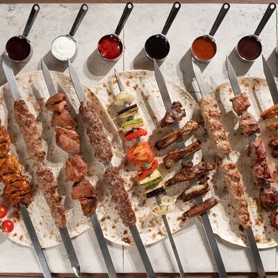 Шашлык из куриных крылышек в Ачарули по цене 640 ₽