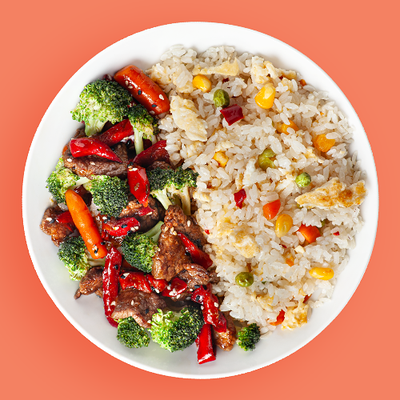 Говядина Терияки с кунжутом яндекс в Фьюжн экспресс по цене 330 ₽