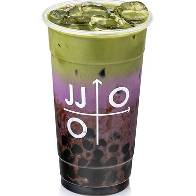Таро-матча с карамельной тапиокой Jinju bubble tea в Jinju Bubble Tea по цене 700 ₽