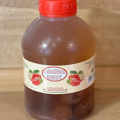 Домашний компот Клубничный в Пекарня с Акцентом по цене 170 ₽