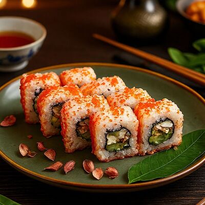 Ролл Калифорния с угрём в Shegai Family по цене 670 ₽