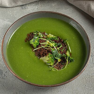 Крем-суп из брокколи на соевом молоке в Кэрри по цене 290