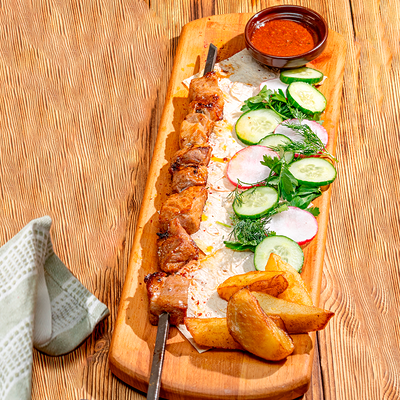 Шашлык из свинины в Хочу Пури по цене 720 ₽